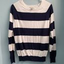 Krass&co GH Bass &  Navy Blue & White Striped Sweater Size Small Photo 0