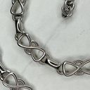 infinity Silver Tone  Symbol Bow Chain Link Belt Size Small S Photo 6