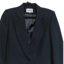 Kasper  Women’s Black Blazer Jacket with Sequins Lapel Collar Size 6 Photo 2