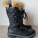 Sorel  Tofino II Cate Snow Winter Boots Black Leather Sz 8 Photo 1