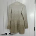 Croft & Barrow  Small White and Gold Metallic Ombré Cardigan Sweater Photo 7