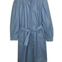 London Fog Vintage  Belted Trench Coat Maincoats Longline Blue Long, size 10P Photo 0