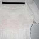 Savanna Jane New  White Floral Embroidered Peplum Top Size Small Photo 7