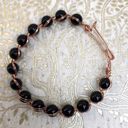 Onyx Handcrafted Black  Copper WireWrapped Bracelet Photo 2