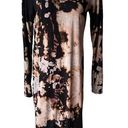 White House | Black Market  Long Sleeve V-Neck Jersey Side Slit Midi Dress, Sz M Photo 0