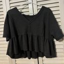 Peplum Top Gray Size M Photo 0