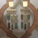 The Bar New Stunning Turquoise Colored Accented Chandelier Earrings Photo 0