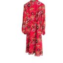 Equipment Andrese Floral Silk Wrap Dress Photo 4