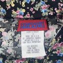 Vintage Blue  pretty size 3 black pink blue green yellow floral print mini skirt Photo 2