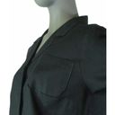 Harvé Benard Harve Benard,18W, Black Linen Blend Shirt, long sleeve button front blouse, $23 Photo 7