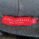 n:philanthropy  black cutout neck distressed sweatshirt Photo 5