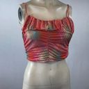 Urban Outfitters Boho Preppy Large Pink Multi-Color Plaid Cropped Ruched Tube Tank Top Photo 1