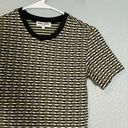 Opening Ceremony  Women’s Green Geometric Textured Baby Tee Photo 4