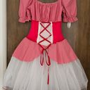 Wish A  Come True Appalachian Spring White Tutu Lace Up Red Gingham Dance Ballet Dress, size S Photo 0