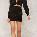 Nasty Gal Faux Suede Tassel Skirt Photo 1