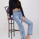 Nasty Gal  High Waist Split Leg Jean Womens Size 0 NWOT Medium Wash Photo 3