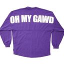 Spirit Jersey  RARE Friends Purple OH MY GAWD Spellout Long Sleeve Tshirt Small Photo 0