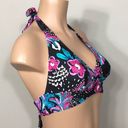 Anne cole  black floral bikini. L-top/M-bottom. NWT Photo 10