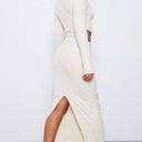 Pretty Little Thing body con cut out dress cream Photo 2