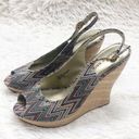 Audrey Brooke  Multi Colored Wedge Heels Size 8 Photo 0