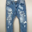 One Teaspoon  Lonely Boys Jeans Size 28 Rigid Low Waist Relaxed Hip Drop Crotch Photo 2