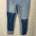 Ymi  Dream Two Toned Raw Hem Cropped Skinny Jeans Photo 4