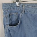 Pretty Little Thing  Light Wash Cutoff Denim Shorts Frayed 5 Pocket Jean High Rise Photo 2