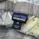 Patagonia Womens Garden Island Shorts Tied Front Palm Leaf Print Yellow Size xs Photo 2