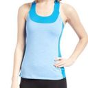 Azure Moxie Cycling T Back Tank Top  Blue Size Small Photo 0