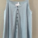 Wishlist Boutique  button blue tank top Photo 1