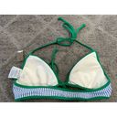 J.Crew  Tipped Seersucker Tie Front Bikini Top G1335 XS NWOT Photo 5