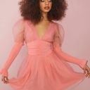 Dolls Kill Pink Puff Sleeve Dress Photo 1