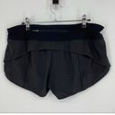 Lululemon  black speed up shorts mid rise 2.5” inseam Sz 10 Photo 2