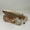 Unisa  Jamal Low Kitten Heel Python Snake Leather Slingback High Heels Shoes 11 Photo 4