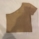 Nordstrom Tan One Shoulder Top Photo 1