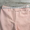 Liz Claiborne Linen Cotton Blend Wide Leg Cropped Pants Like New Photo 2