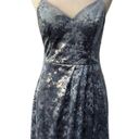 City Triangles  Printed Velvet Faux Wrap Spaghetti Strap Maxi Gown Dress NEW  11 Photo 7