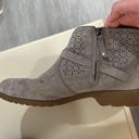 Teva  Delavina Waterproof Leather Perforated Ankle Booties Grey Size 9.5 Photo 9