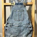 Harper Denim Shortalls Stretchy Overalls - Small Photo 0