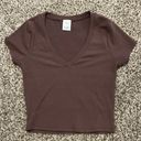 Boutique V Neck Crop Top Photo 0