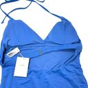 ANDIE Swim Size XL The Lagos One Piece Swimsuit In Blue Halter Neck Deep V NEW Photo 4