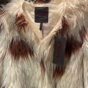 Yoki Nwt  New York Outerwear Collection 100% Vegan Fur Cow Print Fuzzy CoatJacket Photo 3