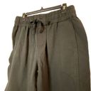 Everlane  Women's Black Wide-Leg‎ Ankle Work Pants Size L with Drawstring Closure Photo 11