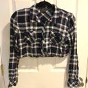 Romeo + Juliet Couture Cropped Flannel Photo 0