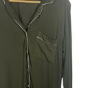 Eberjay Eberjey Gisele Tencel Modal Sleep Shirt in Olive Green/Rose Size XS Photo 8