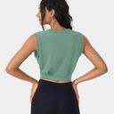 Halara  Crew Neck Sleeveless Cropped Yoga Tank Top Photo 1