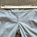 Cache  Gray Dress Pants - Striped Silver Ribbed Flare Vintage Y2K Size: 2 Photo 3