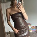 Pretty Little Thing Leather Mini dress Photo 0