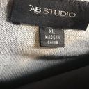 AB Studio  Embellished Heather Gray Long Sleeve Tee Photo 5