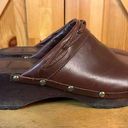 Ruff Hewn  Wood Clogs 7M Brown Leather Photo 0